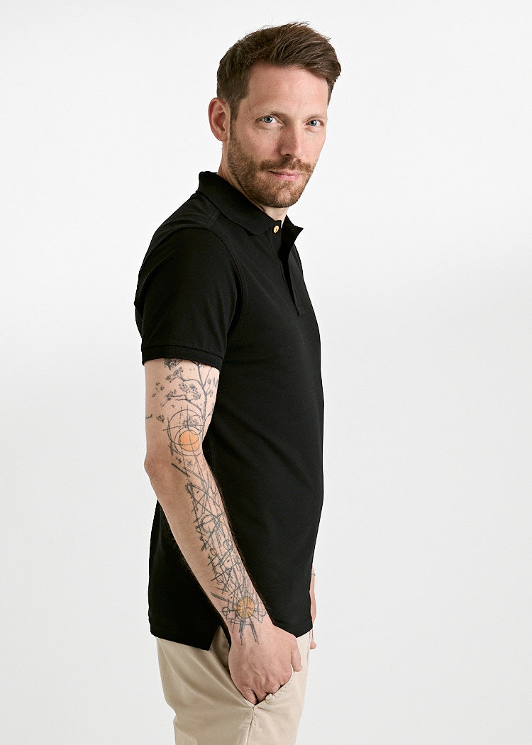 MEN'S POLO SHIRT PAUL BLACK