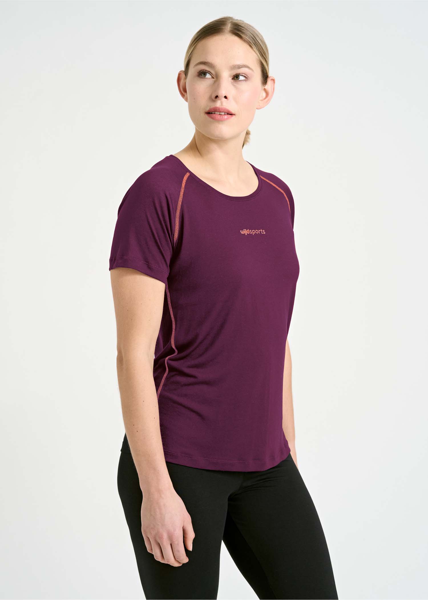 DAMEN SPORTSHIRT FANNY PURPLE CORAL