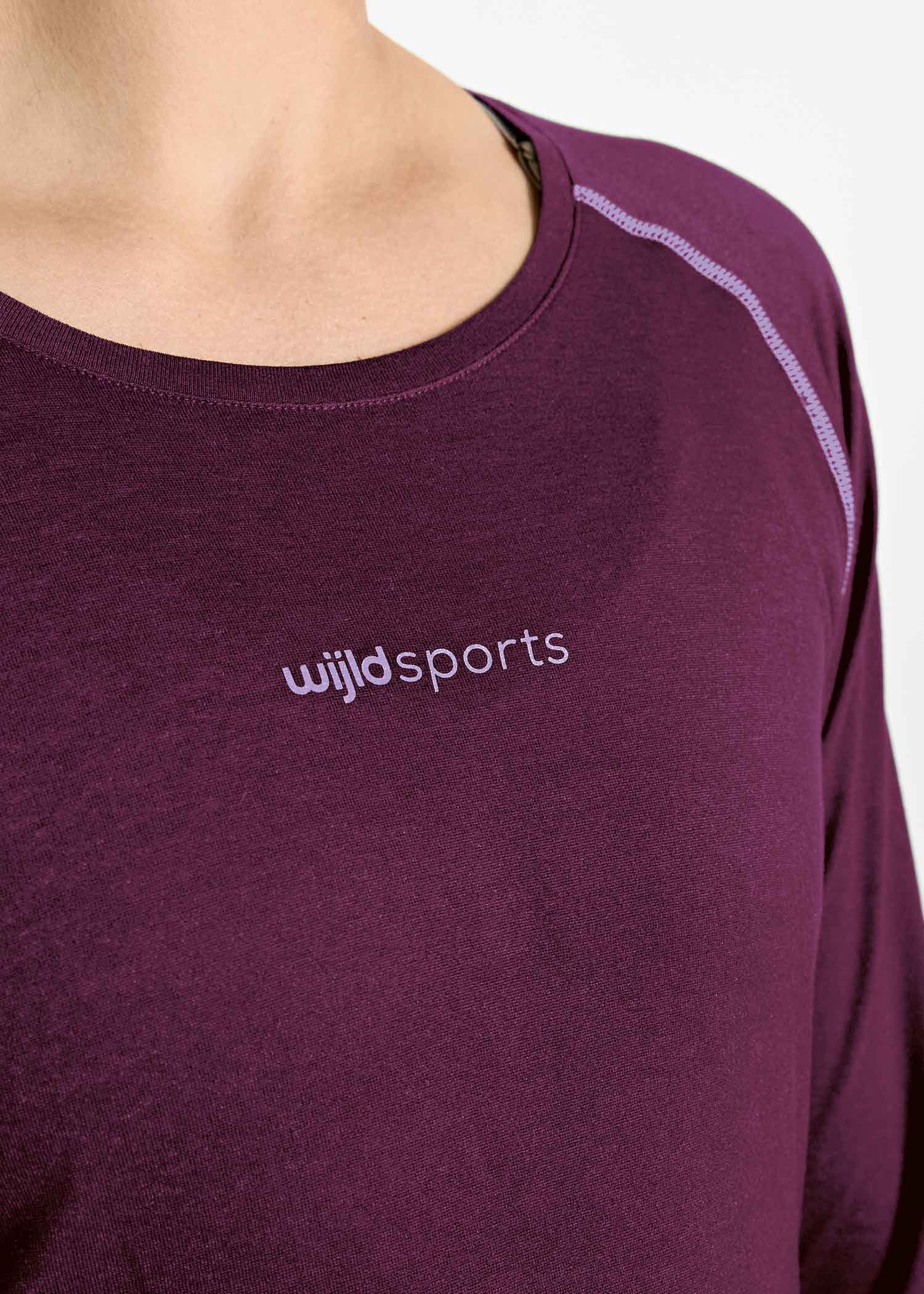 DAMEN SPORT LANGARMSHIRT NELLIE PURPLE LAVENDER