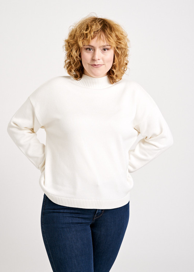 WOMEN KNITTED SWEATER IVORY