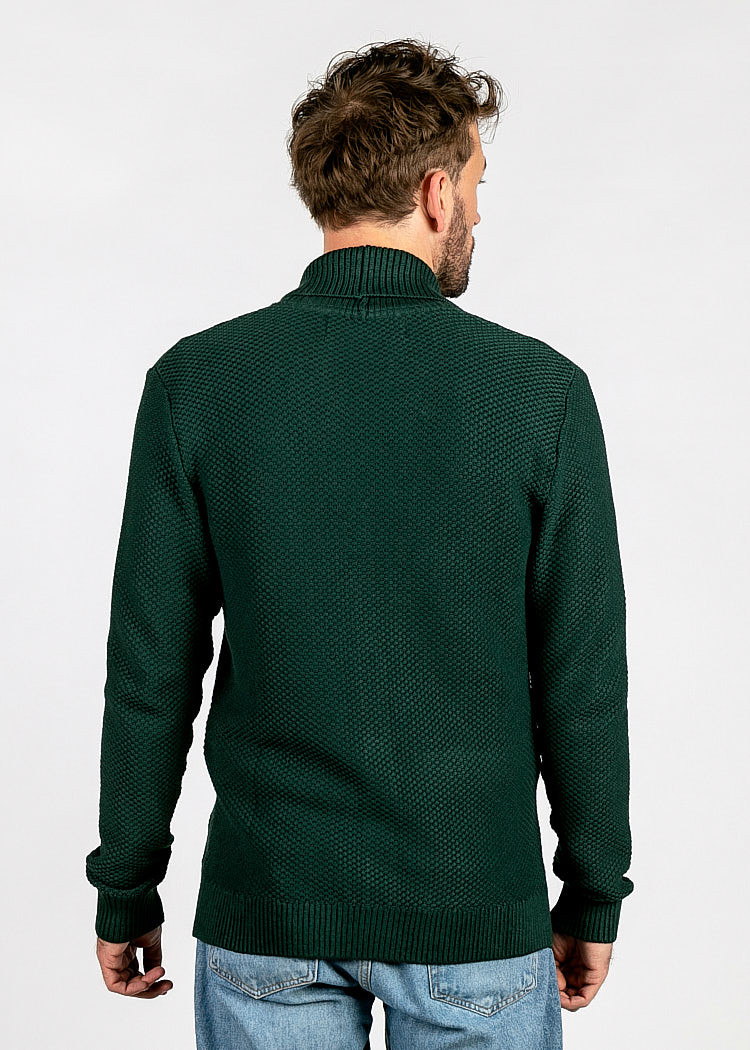 secondary image MEN KNITTED CARDIGAN GREEN