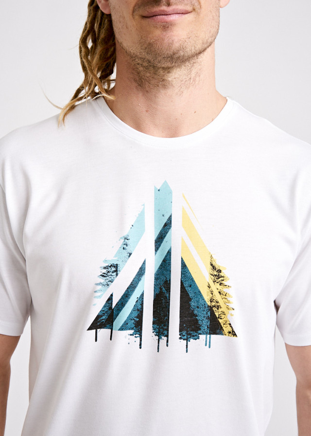 MEN WOODSHIRT LOOSE TEE DISTORTED TRIANGLE