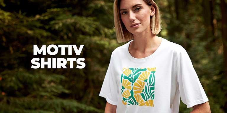 Nachhaltige T-Shirts mit Print für Damen - umweltfreundlich aus Holz gefertigt