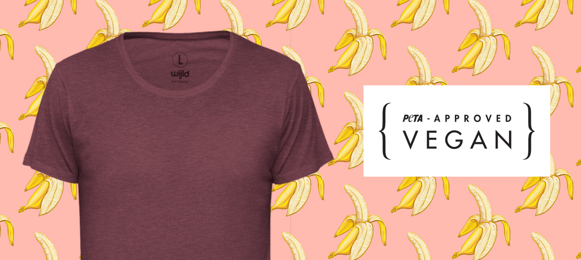 vegane t-shirts by wijld are sustainable & fair plus PETA approved