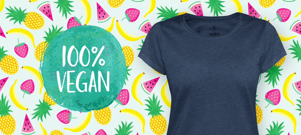 100% vegan T-Shirts for women, sustainable fashion, fair produced & PETA approved